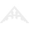 Ekena Millwork Pitch Vienna Architectural Grade PVC Gable Pediment, 48"W x 28"H x 1"P (14/12) GPP048X028X100VIE - alternate 2